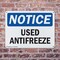 Signmission Used Antifreeze, 14 in W x Rectangle, Plastic OS-2PACK-NS-P-1014-L-18823 - alternate 2
